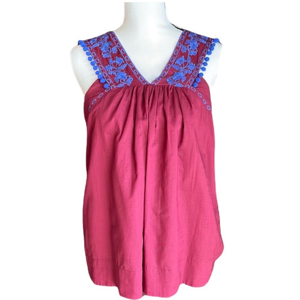 NWT JCREW EMBROIDERED POM POM TANK SIZE 10 - Picture 4 of 6